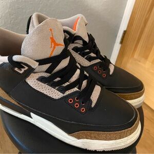 Air Jordan Black and Orange Sneakers